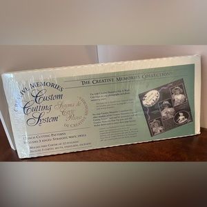 Creative Memories Custom Cutting System 12-inch Cutting Patterns, 3 Edges NEW